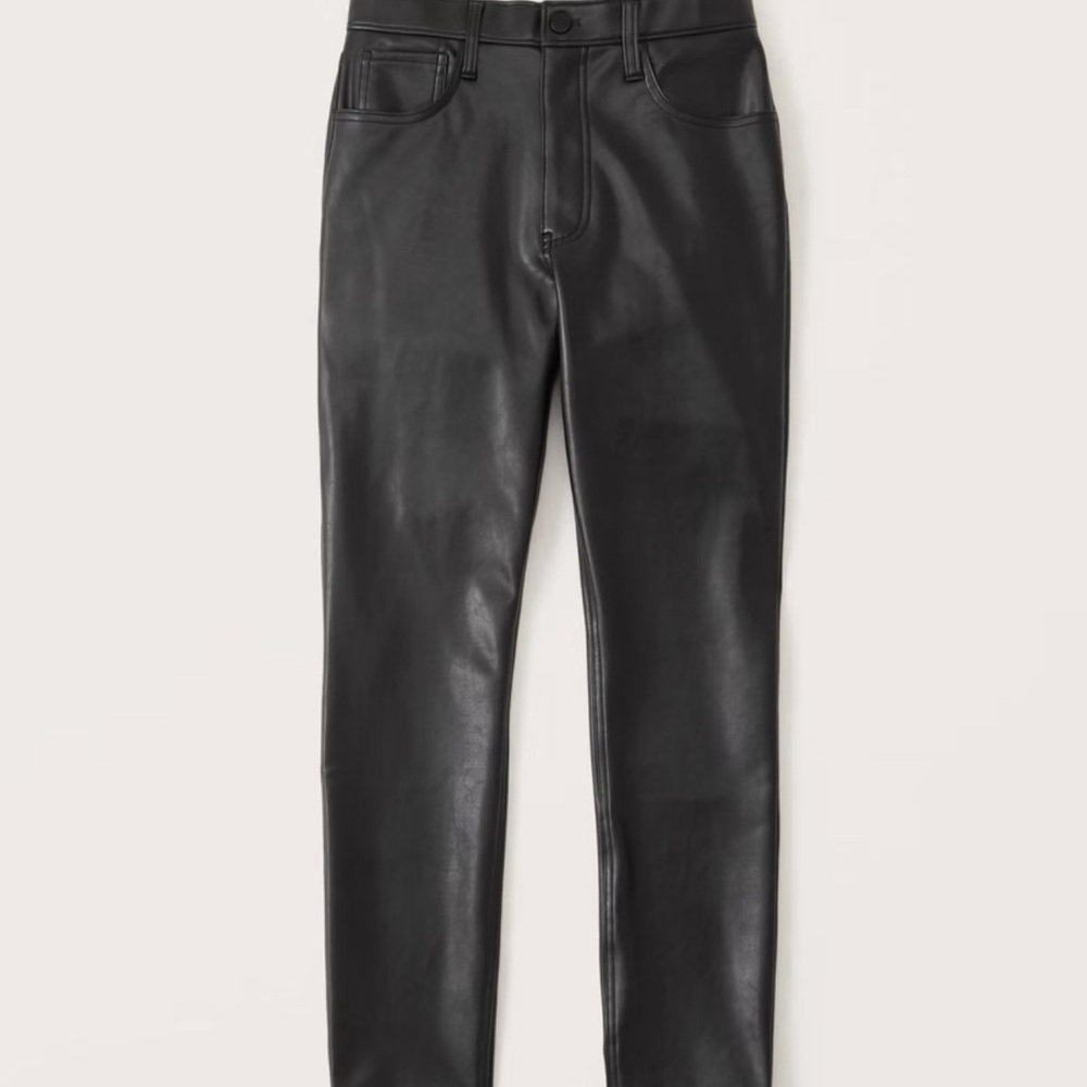 Abercrombie & Fitch Vegan Leather Skinny Pants - Picture 5 of 8
